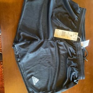 Adidas woman’s black football/soccer shorts